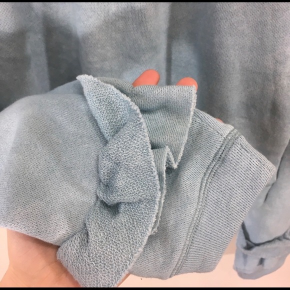 Love Shack Fancy Ruffle Crop Sweatshirt Sweater - Picture 11 of 14